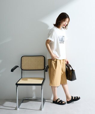 Green Parks 撥水加工ワイドキュロット Beige