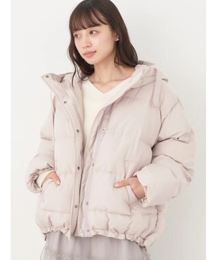 earth music&ecology フーディー中綿ブルゾン