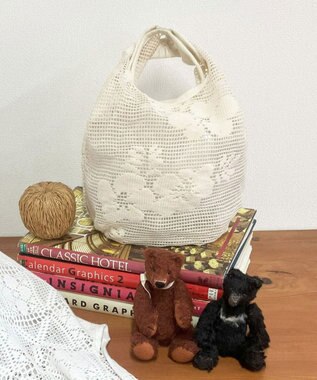 ROOTOTE 1089【洗濯可能】SC.ルーショッパーミニ.レース-A 02：キナリ