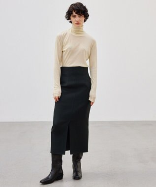 BEIGE， 【洗える】SORE / シアーコットンハイネックカットソー Cream