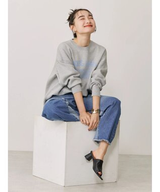 AMERICAN HOLIC ロゴニットプルオーバー Light Gray Mixture