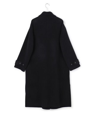 23区 【先行予約】MANTECOPureリバー ステンカラー ロングコート ブラック系