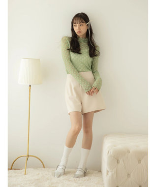 earth music&ecology カットツイルショートパンツ Beige