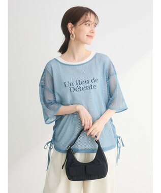 Green Parks ＳＥＴ２点　メッシュ＋ノースリーブロゴプルオーバー Blue