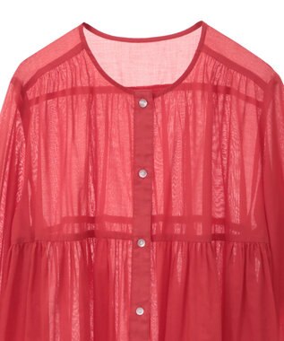 AMERICAN HOLIC シアーティアードロングブラウス Red