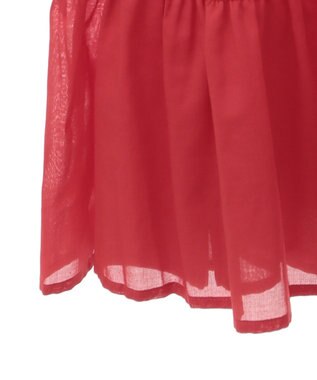 AMERICAN HOLIC シアーティアードロングブラウス Red