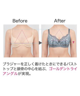 BRADELIS New York 【BRADELIS New York / コンパクト補整ブラ】クイックサポートブラ22A1 ブルー