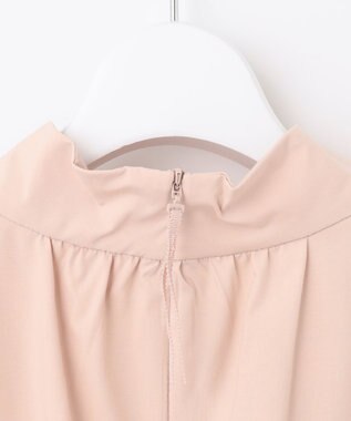 自由区 L 【洗える】ストレッチタイプライター ブラウス ピンク系