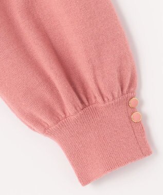 ANY SIS 【CICA加工】ケーブルポイント ニット サーモンピンク