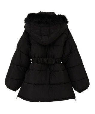 Green Parks ・ｓｗｉｎｇ　ｂｙ　ファイバーダウンベルト付コート Black