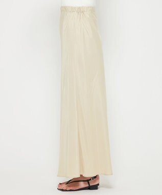 uncrave 【新色追加！】フィブリルシャンブレー フレアスカート ライトベージュ