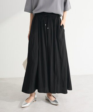 Green Parks サラフレワイドパンツ（無地） Black