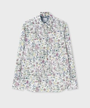 Paul Smith リバティプリント 長袖シャツ ホワイト