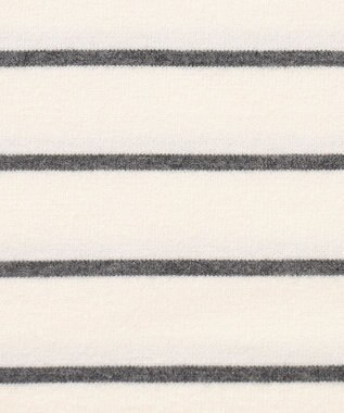 JOSEPH ABBOUD MOUNTAIN 【WEB限定・SPACE/チクチクしない/イージーケア/3シーズン対応】 SNOWYボーダーニットＴシャツ ホワイト系2