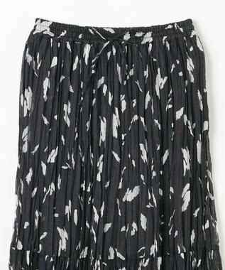 ANY アートドットプリントスカート スレートベース