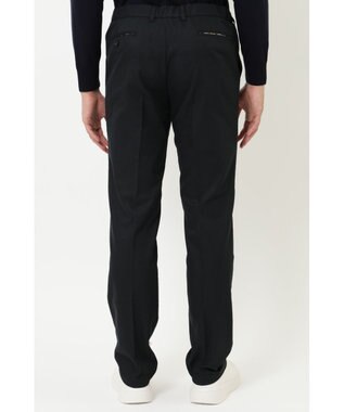 DAKS コットンライクカジュアルパンツ ブラック
