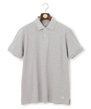 J.PRESS MEN レジメンタル ポロシャツ ライトグレー系