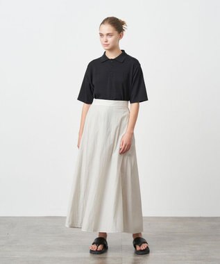 ATON FRESCA KNIT | ポロシャツ BLACK