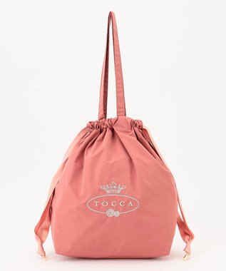 TOCCA 【A4サイズ対応・折りたたみ可】TRAVELING SUBBAG ロゴサブバッグ ピンク系