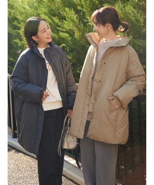 AMERICAN HOLIC キルポカスタンド中綿コート Beige