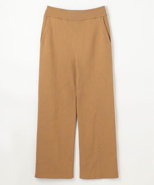NAVE 【ReNAVE・手洗い可】スポンディッシュニットワイドリブパンツ キャメル系