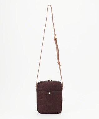 LA BAGAGERIE グリッドキルティングショルダー ワイン