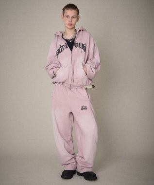 WEGO 【ユニセックス着用ITEM/ウエストゴム】ロゴスウェットパンツ ピンク