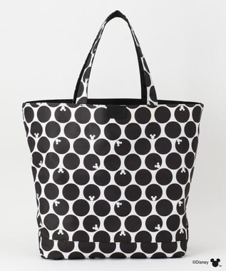 Y'SACCS 【Disney Collection】シルエットプリントトートバッグ　Lサイズ ブラック