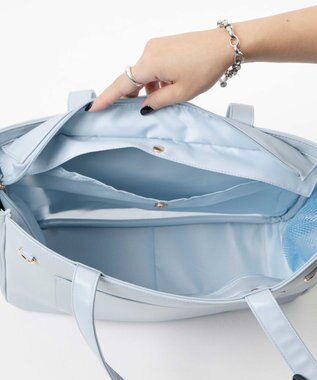 WEGO 【痛バ＆推し活グッズ】きらめきレースアップフリル痛バッグ サックス