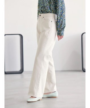 AMERICAN HOLIC センタープレスフレアデニム Ivory