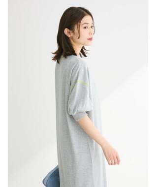 Green Parks ・Ｐｅｔｉｔ　Ｆｌｅｕｒ　カラーｓｔウラケワンピース Gray Mixture