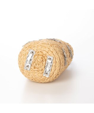 UNBILLION カカトゥ kakatoo / リボンチャームラフィアバッグ シルバー