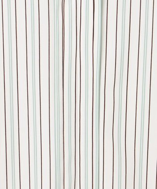 ANY SIS ジョーゼットフロントタック プルオーバー オフストライプ