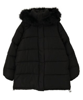 Green Parks ・ｓｗｉｎｇ　ｂｙ　ファイバーダウンベルト付コート Black