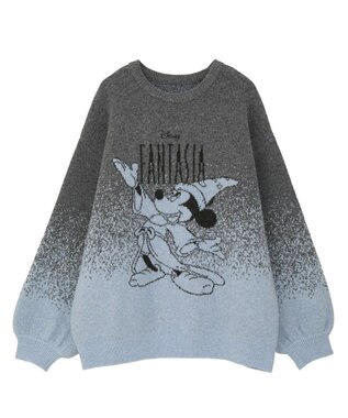 Green Parks ＦＡＮＴＡＳＩＡ／ジャガードニットプルオーバー Charcoal Gray