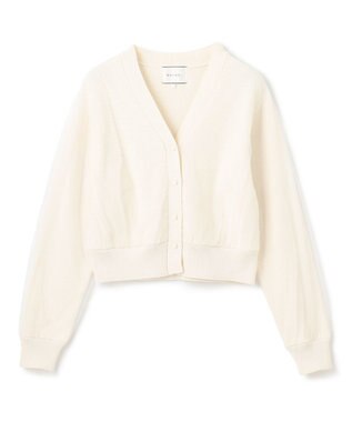 BEIGE， 【洗える・GISELe 4月号掲載】MYRTLE / チュールレイヤードカーディガン Ecru