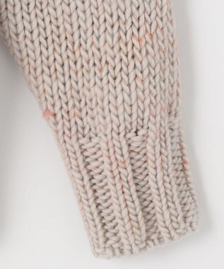 自由区 【Sサイズ有】ボタニカルダイ Vネックカーディガン ベージュ系1