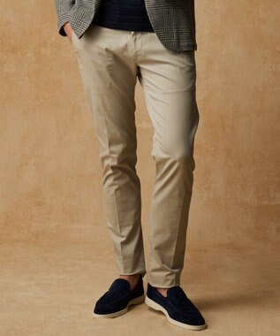 JOSEPH ABBOUD 【ストレッチ/JAPANファブリック】ヴィンテージコットンストレッチ パンツ ライトグレー系