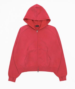 WEGO ショートZIPパーカー レッドその他