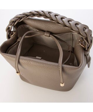 UNBILLION カシュカシュ cachecache / パッチワークハンドル合皮ミニショルダー オーク