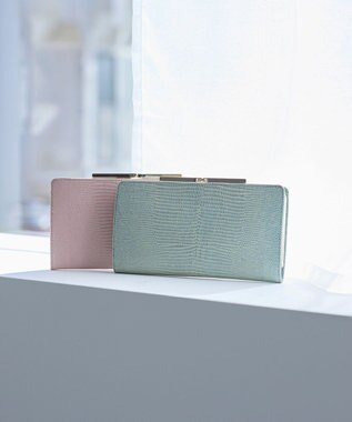 TOPKAPI 【TOPKAPI】イタリアンレザーリザード型押し がま口長財布 LUCIA ルチア