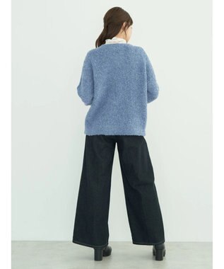 earth music&ecology ブークレカーディガン Dark Blue