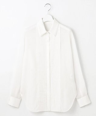 23区 L 【エステータ】コットンオーガンジー ドレスシャツ ホワイト系