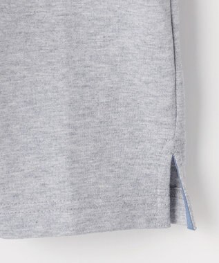 J.PRESS KIDS 【140-170cm】40/2天竺襟付き Vネック ポロシャツ ライトグレー系