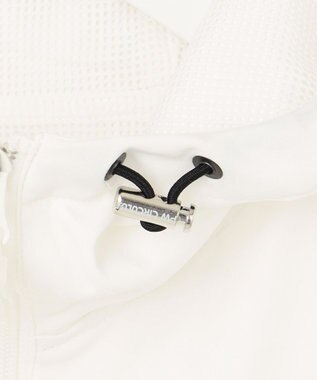 PW CIRCULUS 【MEN】【洗える/ストレッチ】ジップアップ フーデッド ブルゾン ホワイト系