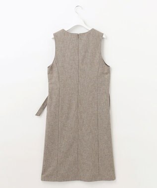 J.PRESS LADIES シャンブレーツイル ジャンパースカート ブラウン系