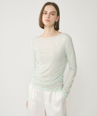 GRACE CONTINENTAL レイヤードカットトップ ライトグリーン