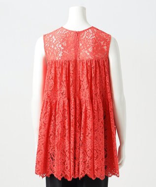 23区 S 【R(アール)】フラワーコードレース ブラウス グァバピンク系