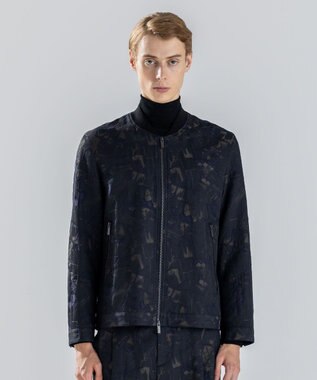 JOSEPH HOMME 【新柄】モロッカンジャガード ジップアップブルゾン ブラック系5