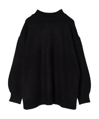 earth music&ecology ＦＬＵＦＦＹハイネックチュニック Black